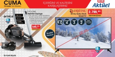 Bim Aktüel 18 Aralık Cuma ürünler kataloğu, Bim bu hafta neler var, gelenler, gelecekler