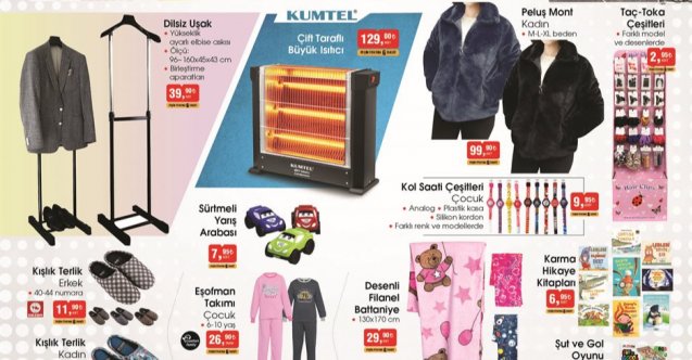 Bim aktüel ürünler kataloğu, Bim bu hafta neler var