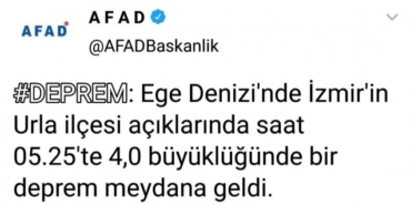 İzmir'de deprem son dakika... Urla açıklarında sabah saatlerinde deprem oldu