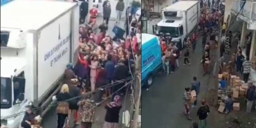 İzmir Büyükşehir Belediyesi erzak yardımı izdihamına açıklama geldi