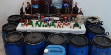 Muğla Yatağan'da kaçak alkol operasyonu