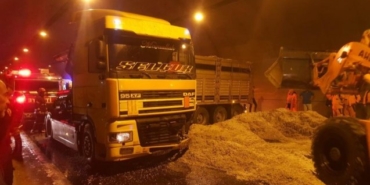 İzmir Aydın otobanı Selatin Tüneli trafik kazası: 1 yaralı