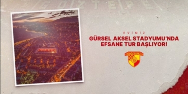 İzmir Göztepe Gürsel Aksel Stadyumu efsane tur başladı