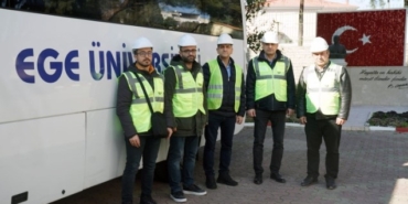 İzmir Ege Üniversitesi bilim ekibi deprem bölgesinde