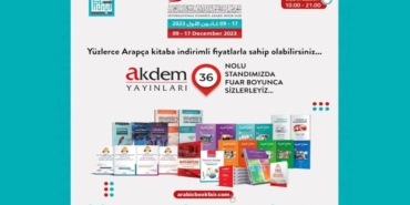 Akdem Yayınları, 9-17 Aralık tarihleri arasında Arapça Kitap Fuarında!