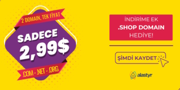 Alan Adı Fiyatlarında Büyük İndirim Fırsatı | Alastyr’da 2,99$’a .COM Kaydet