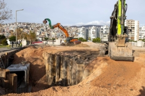 izmir bayraklı atiksu kanalı altyapi çalışmaları