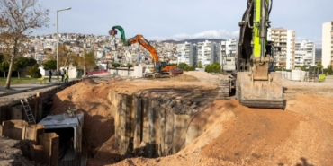 izmir bayraklı atiksu kanalı altyapi çalışmaları