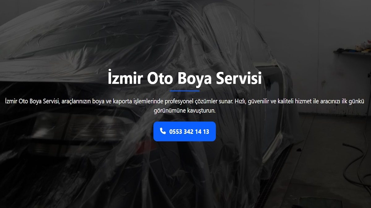 İzmir Oto Boya Hizmetleri.