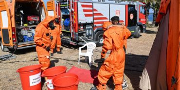 Urla Karantina Adası’nda nefes kesen tatbikat