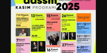 Ahmed Adnan Saygun Sanat Merkezi (AASSM), kasım konserleri programı belli oldu.