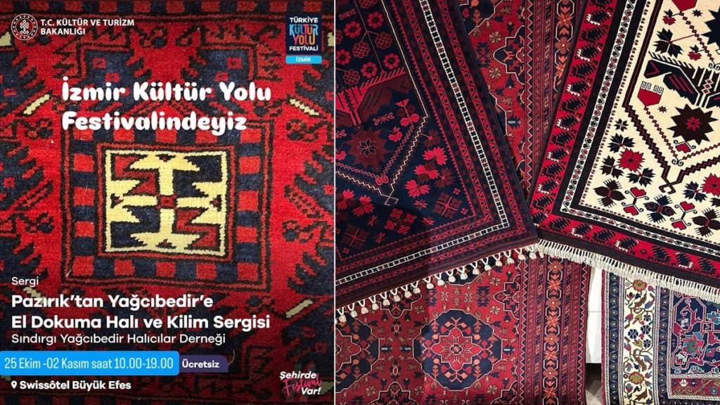 İzmir Swissotel Büyük Efes otelinde el dokuma halı ve kilim sergisi devam ediyor.