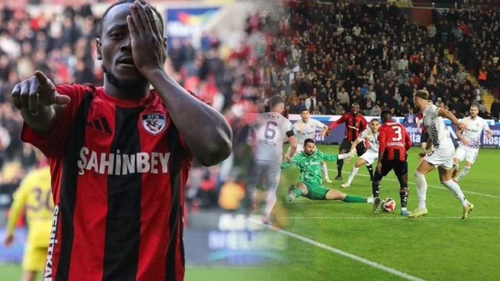 Gaziantep FK- Eyüpspor maçının son dakikalarında Boateng'den çok ilginç gol!