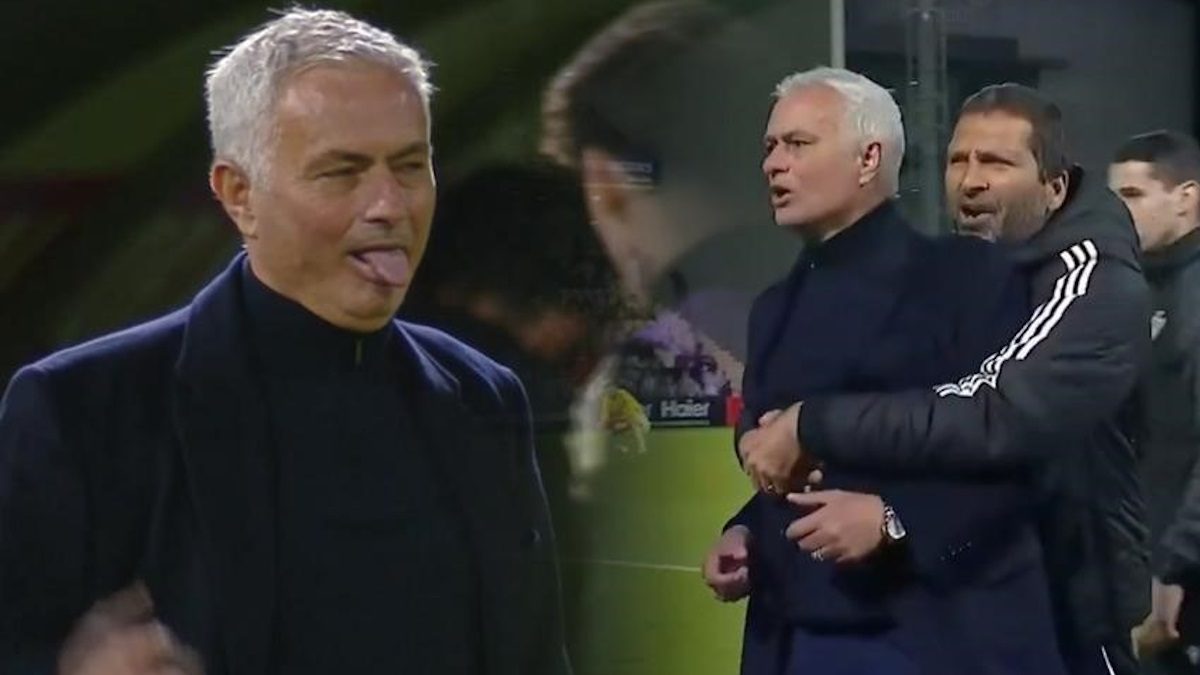 Jose Mourinho son dakikada kazandı! Önce dil çıkardı sonra topu fırlattı...