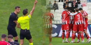 Sivasspor-Boluspor maçında bir garip kırmızı kart! Kimse ne olduğunu anlamadı