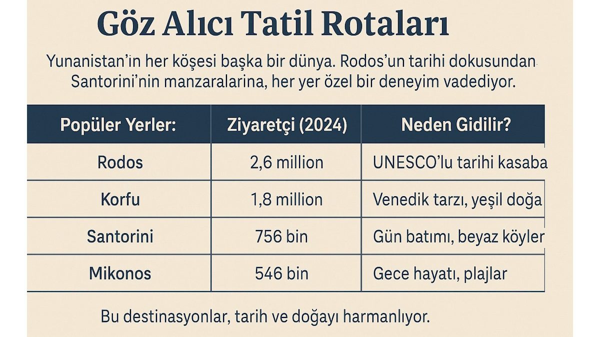 Yunanistan: En İyi Tatil Noktaları