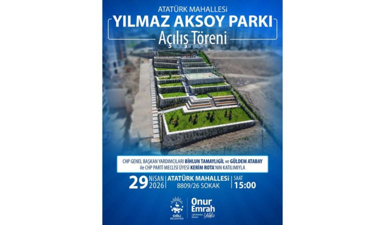 Yılmaz Aksoy Parkı Açılıyor