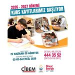 Çibem’de Yeni Dönem Kayıtları Başlıyor