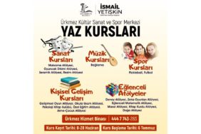 Ürkmez’de Yaz Bir Başka Güzel: 18 Branşta Kurslar İçin Geri Sayım Başladı