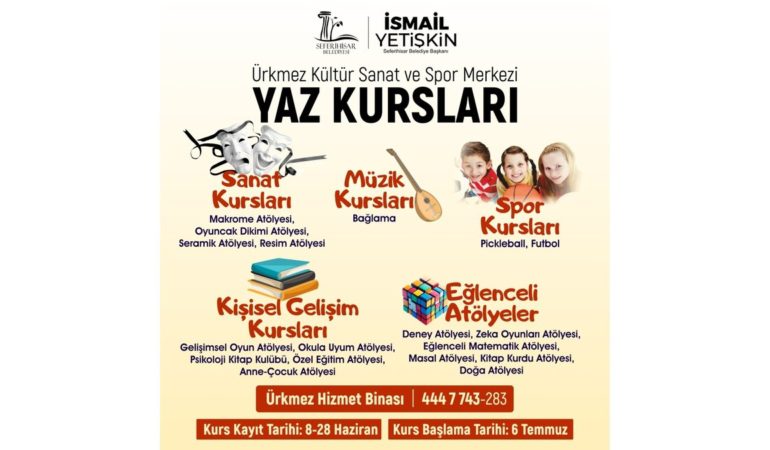 Ürkmez’de Yaz Bir Başka Güzel: 18 Branşta Kurslar İçin Geri Sayım Başladı