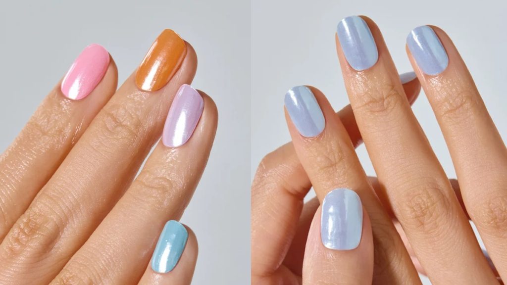 Chrome Tırnak Modelleri ile Parlak ve Modern Nail Art Görünümü