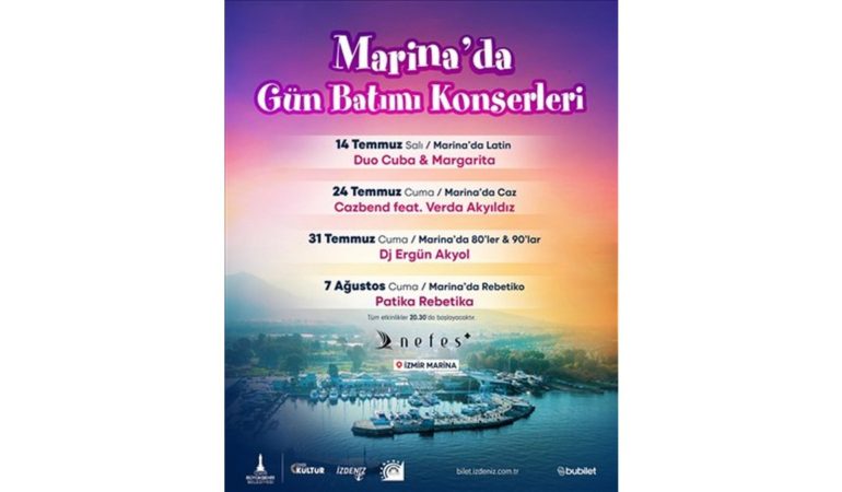 İzmir Marina'da Yaz Akşamları Müzikle Buluşuyor