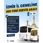 Büyükşehir’den İzmir’e 400 Yeni Servis Aracı Plakası