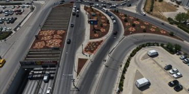Esbaş Kavşağı Rengarenk Bir Görünüme Kavuştu