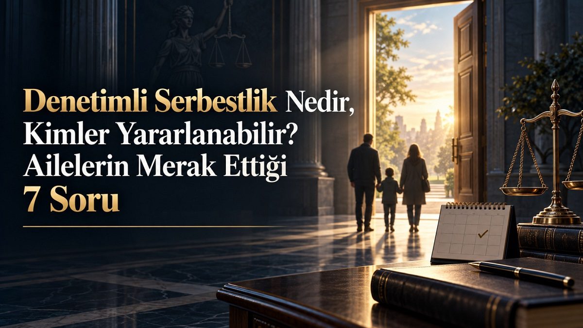 Denetimli Serbestlik Nedir, Kimler Yararlanabilir? Ailelerin Merak Ettiği 7 Soru