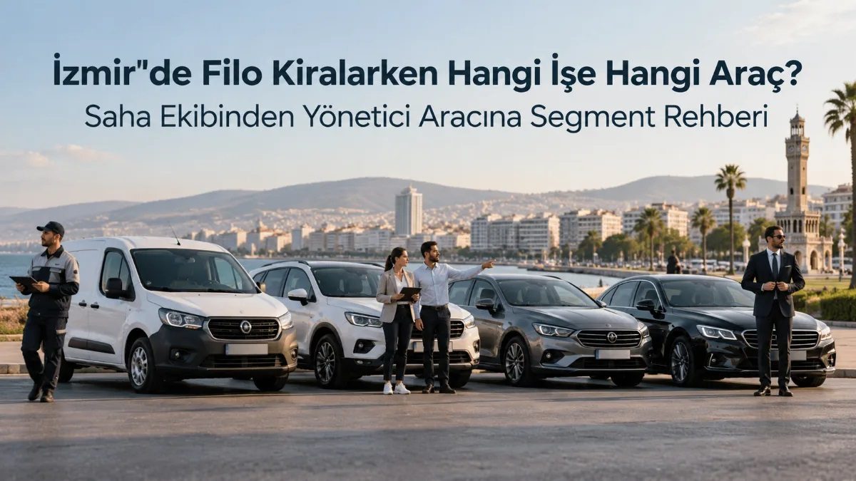 İzmir'de Filo Kiralarken Hangi İşe Hangi Araç? Saha Ekibinden Yönetici Aracına Segment Rehberi